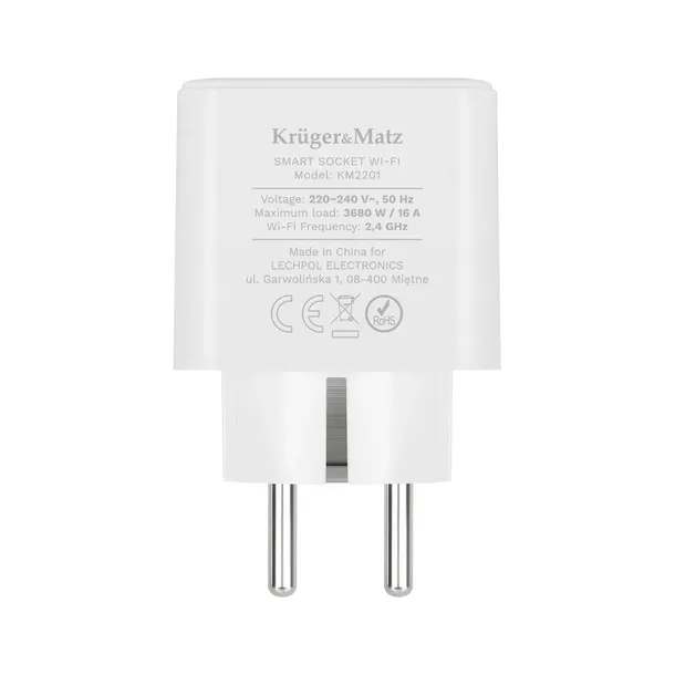 gniazdo-smart-tuya-wifi-connect-p3-programator-watomierz-krugerandmartz-kod-producenta-km2201