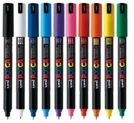 marker-z-farba-plakatowa-posca-pc-1mr-10-sztuk