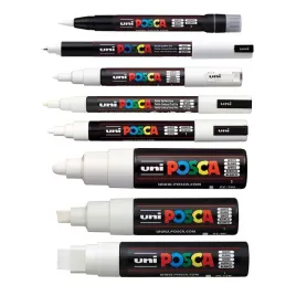marker-do-tkanin-szkla-posca-bialy-zestaw-8-szt
