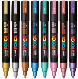 markery-mazaki-uni-posca-farba-pc-5m-8-szt-metalic