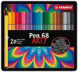 pisaki-flamastry-pen-68-20kol-metal-etui-stabilo