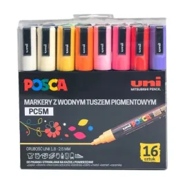 markery-posca-pc-5m-16-szt-w-etui-profesjonlane-oryginlane-pisaki-do-drewna