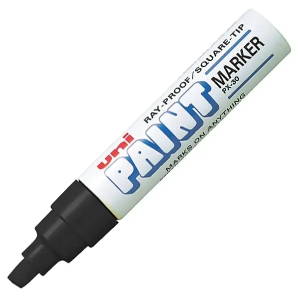 marker-olejowy-uni-px-30-czarny-sciety