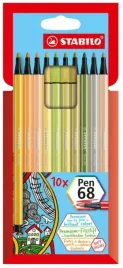 stabilo-flamastry-pisaki-pen-68-mix-10-kolorow