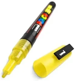 marker-farba-plakatowa-posca-pc-3ml-zolty-brokat