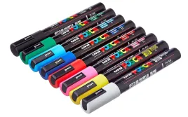 marker-z-farba-plakatowa-posca-pc-5m-zestaw-8-szt