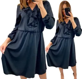 sukienka-elegancka-midi-z-zabotem-bez-wzorow-czarna-glamour-rozmiar-40