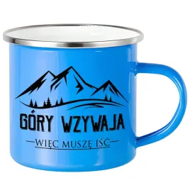 kubek-stalowy-emaliowany-niebieski-gory-wzywaja-dla-milosnika-gor-wzory