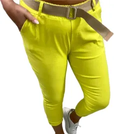 spodnie-damskie-wysoki-stan-joggery-casualowe-zolte-rozmiar-52