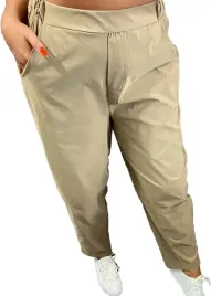 spodnie-damskie-wysoki-stan-joggery-casualowe-bezowe-rozmiar-46
