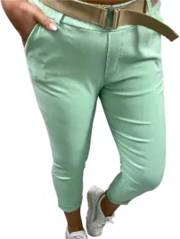 spodnie-damskie-wysoki-stan-joggery-casualowe-zielone-rozmiar-50