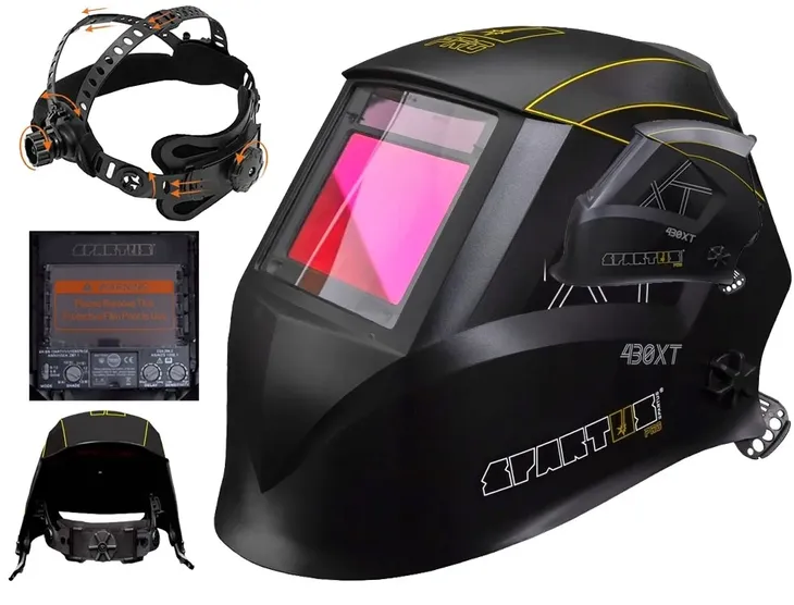 MASKA PRZYŁBICA SPAWALNICZA SPARTUS 430XT MIG TIG TRUE COLOR AUTOMATYCZNA