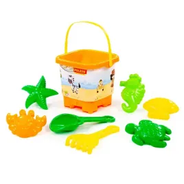 wader-zestaw-wiaderko-zamek-duze-z-nalepka-akcesoria