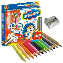 bambino-kredki-trojkatne-drewniane-12-kolorow-grube