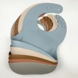 simed-sliniak-silikonowy-z-kieszonka-slon-kolor-odcienie-szarosci-i-srebra