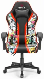 fotel-gamingowy-hell-s-chair-hc-1005-graffiti-skull-ekoskora