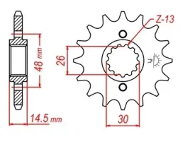zebatka-przod-przednia-vfr-800-cb-cbr-1000-1100-13