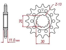 zebatka-przod-przednia-jt-fz07-fz09-mt09-mt07-fz8