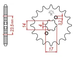 zebatka-przod-przednia-jt-rs-rx-senda-gpr-rcr-50