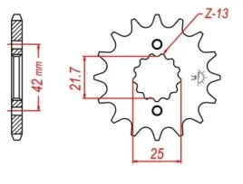 zebatka-przod-jt-17z-suzuki-sv-tl-gsxr-1000-1300