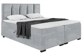 lozko-boxspring-dwuosobowe-duze-jasnoszare-180x200-cm-czarna-rama-antonio