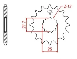 zebatka-przod-przednia-dl-650-vstrom-sv-1000-gsr