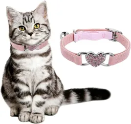 obroza-dla-kota-rozowa-regulowana-z-dzwoneczkiem-i-serduszkiem