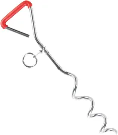 mocowanie-smyczy-do-pasa-dla-psa-40-cm-srebrny-czerwony-metal