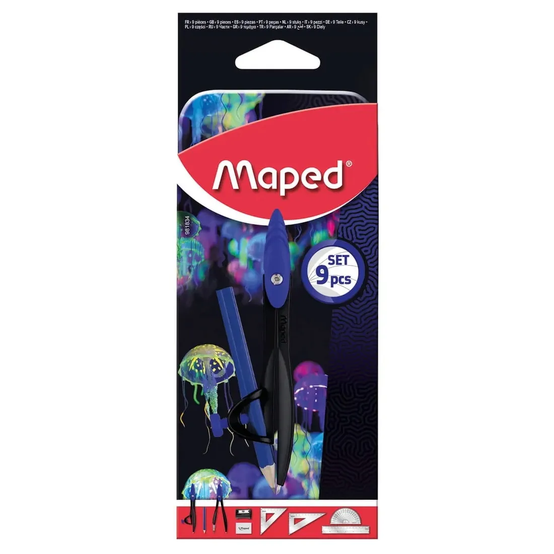 maped-zestaw-geometryczny-deepsea-9-elementow-stan-nowy