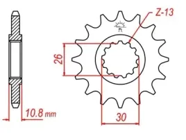 zebatka-przod-przednia-jt-fj-1200-xjr-1300-r1-1000