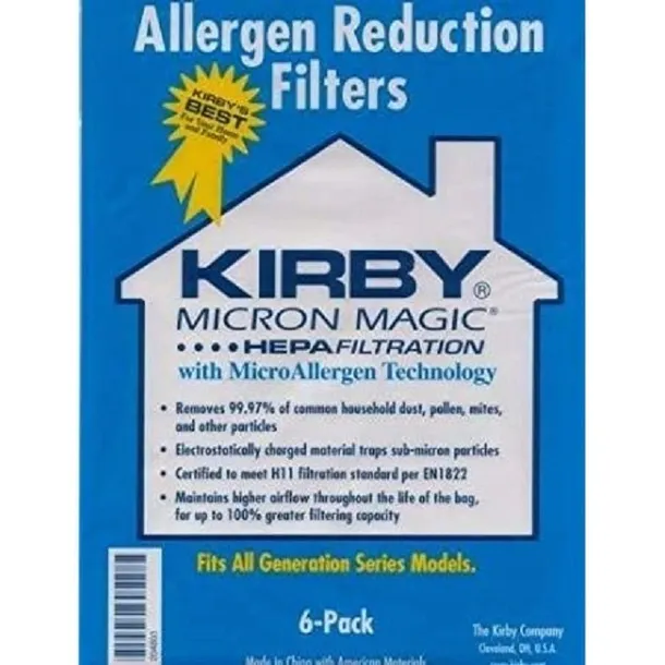ORYGINALNE WORKI ODKURZACZA KIRBY MICRON MAGIC ALLERGEN G3-G7 SENTRIA USA
