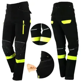 spodnie-robocze-meskie-bhp-mocne-elastyczne-softshell-odblaskowe-neon