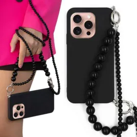 etui-do-iphone-16-pro-obudowa-case-matowa-czarna-straps-lancuszek-korale