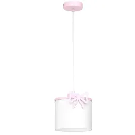 lampa-wiszaca-dla-dzieci-rozowa-biala-wstazka-okragla-18-cm-luminex