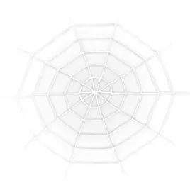 dekoracja-halloween-pluszowa-pajeczyna-biala-150cm