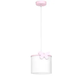 lampa-wiszaca-dla-dzieci-rozowa-biala-z-motylem-okragla-18-cm-luminex