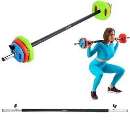 gryf-prosty-do-sztangi-training-pump-2-zaciski-140-cm-zestaw-do-cwiczen