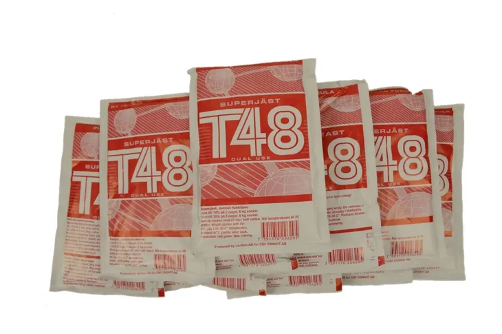 Drożdże T48 turbo mocne 21% zacier nastaw bimber 10 szt