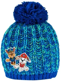 czapka-zimowa-psi-patrol-chase-marshall-z-pomponem