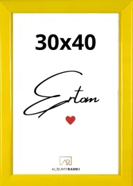 ramka-na-zdjecie-30x40-zolta-plexa-duza-solidna-uniwersalna