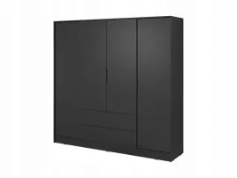 szafa-garderoba-kelly-4d-206-cm-czarna-szuflady