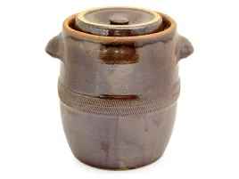 garnek-beczka-kamionkowa-10l-do-kiszenia-brazowy
