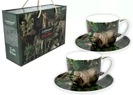 kpl-2-filizanek-exotic-mood-slon-220ml-carmani-na-prezent-porcelana