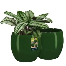 zestaw-2x-doniczka-zielona-donica-19cm-okragla-ceramiczna-szkliwiona-kwiaty