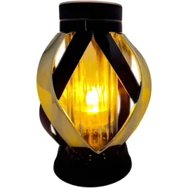 znicz-solarny-lampion-czarno-zloty-nowoczesny-znicz-wstega-black-and-gold