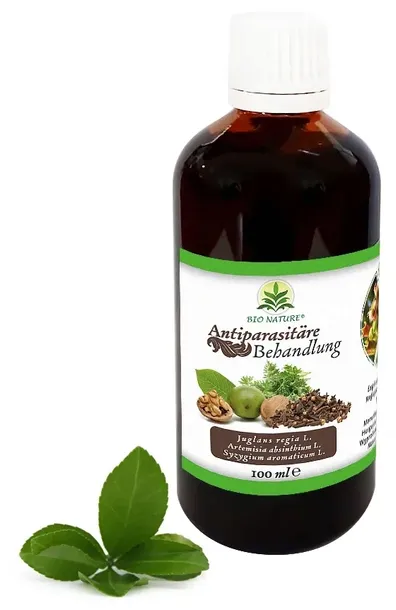 Kuracja antypasożytnicza 100ml wg dr Clark łupiny orzecha, piołun, goździk