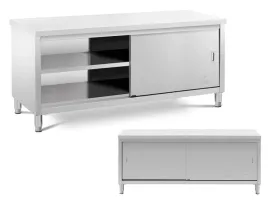stol-gastronomiczny-blat-roboczy-200x70cm-z-szafka-drzwi-przesuwne-inox