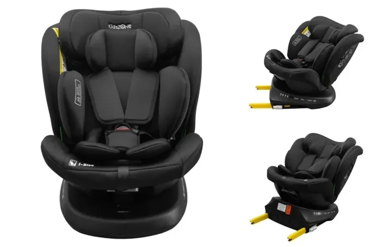Fotelik samochodowy KIDS ZONE i-Size obrotowy 360° ISOFIX 40-150 cm 0-36 kg