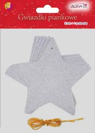 gwiazdki-piankowe-srebrne-brokatowe-do-powieszenia-6-sztuk-13-cm-gwiazdka