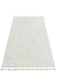 chodnik-na-korytarz-80x300cm-miekki-kremowy-pluszowy-wzor-boho-efekt-3d
